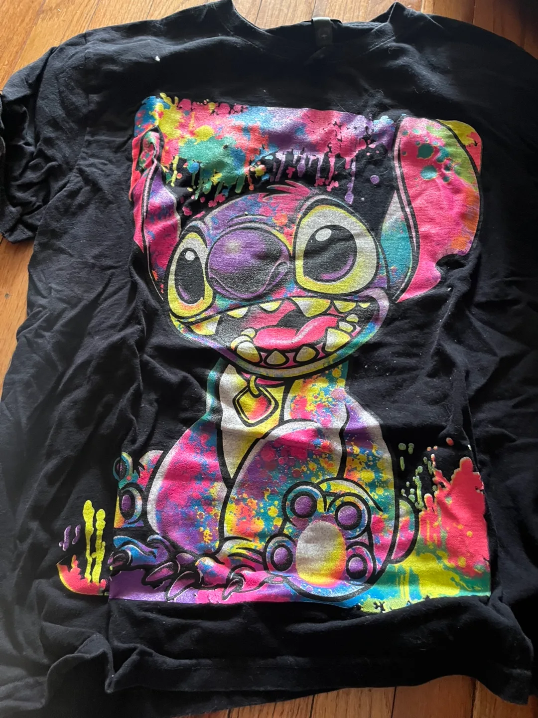 Disney Stitch Black T-Shirt thumbnail
