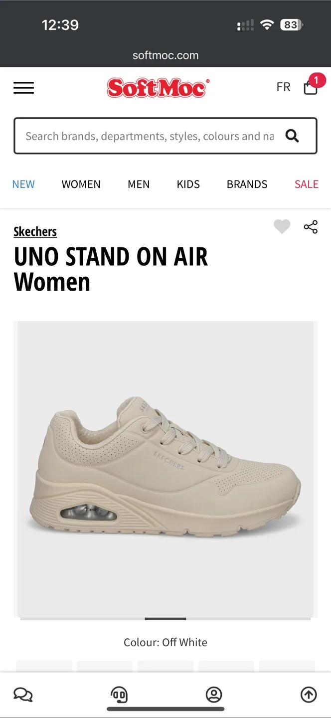 Skechers UNO Stand On Air Women's Off White Sneakers image indicator(3)