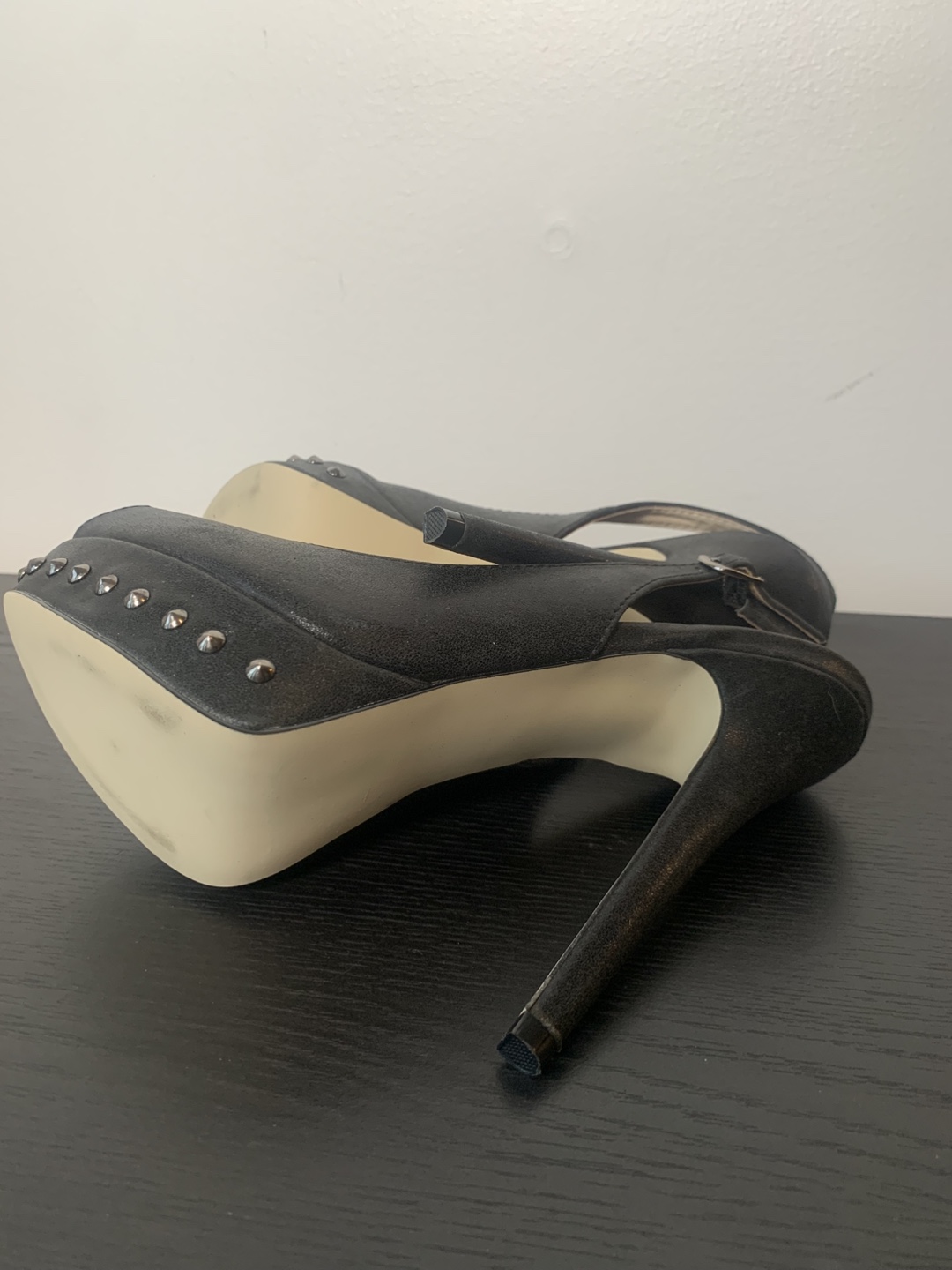 JustFab Black Heels Size 8 - photo 4