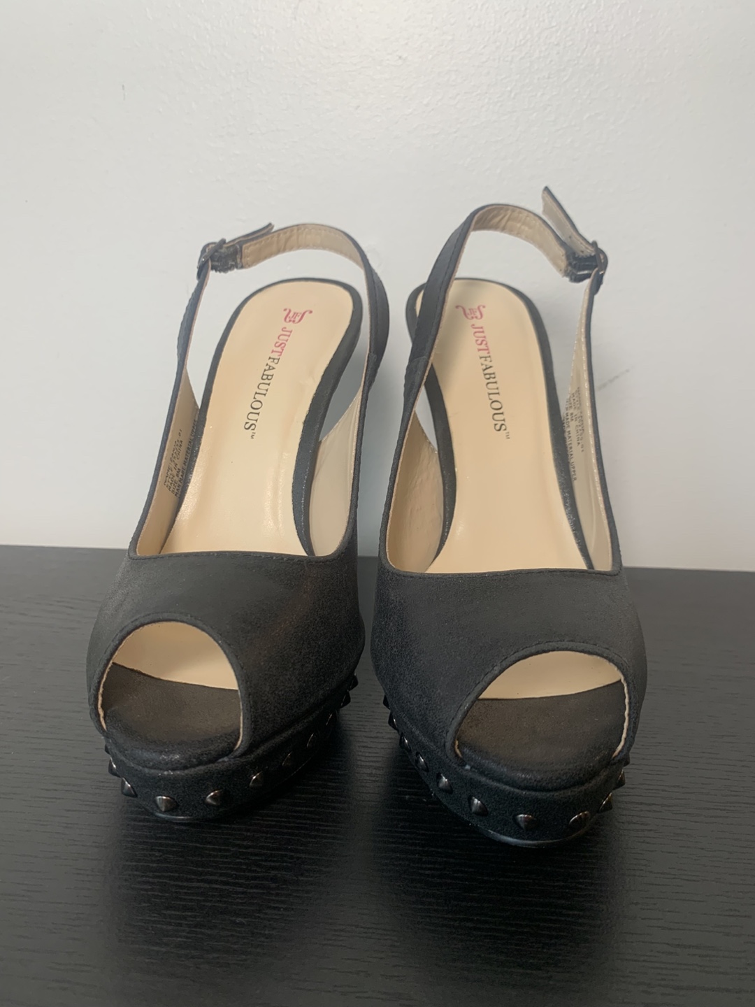 JustFab Black Heels Size 8 - photo 3