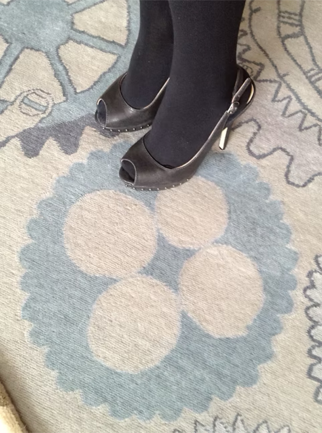 JustFab Black Heels Size 8 - photo 5