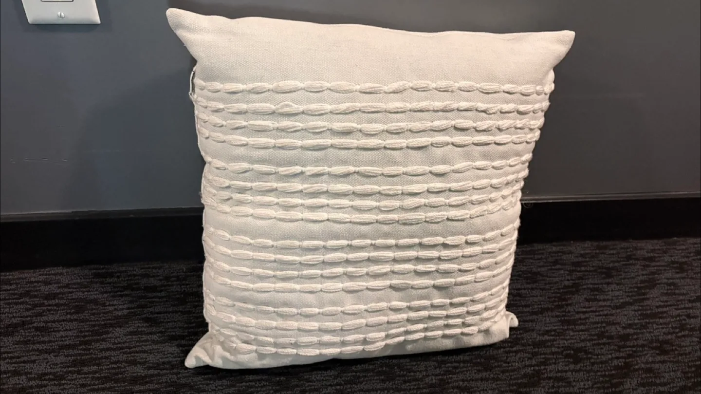 Decorative Throw Pillow - Textured White thumbnail