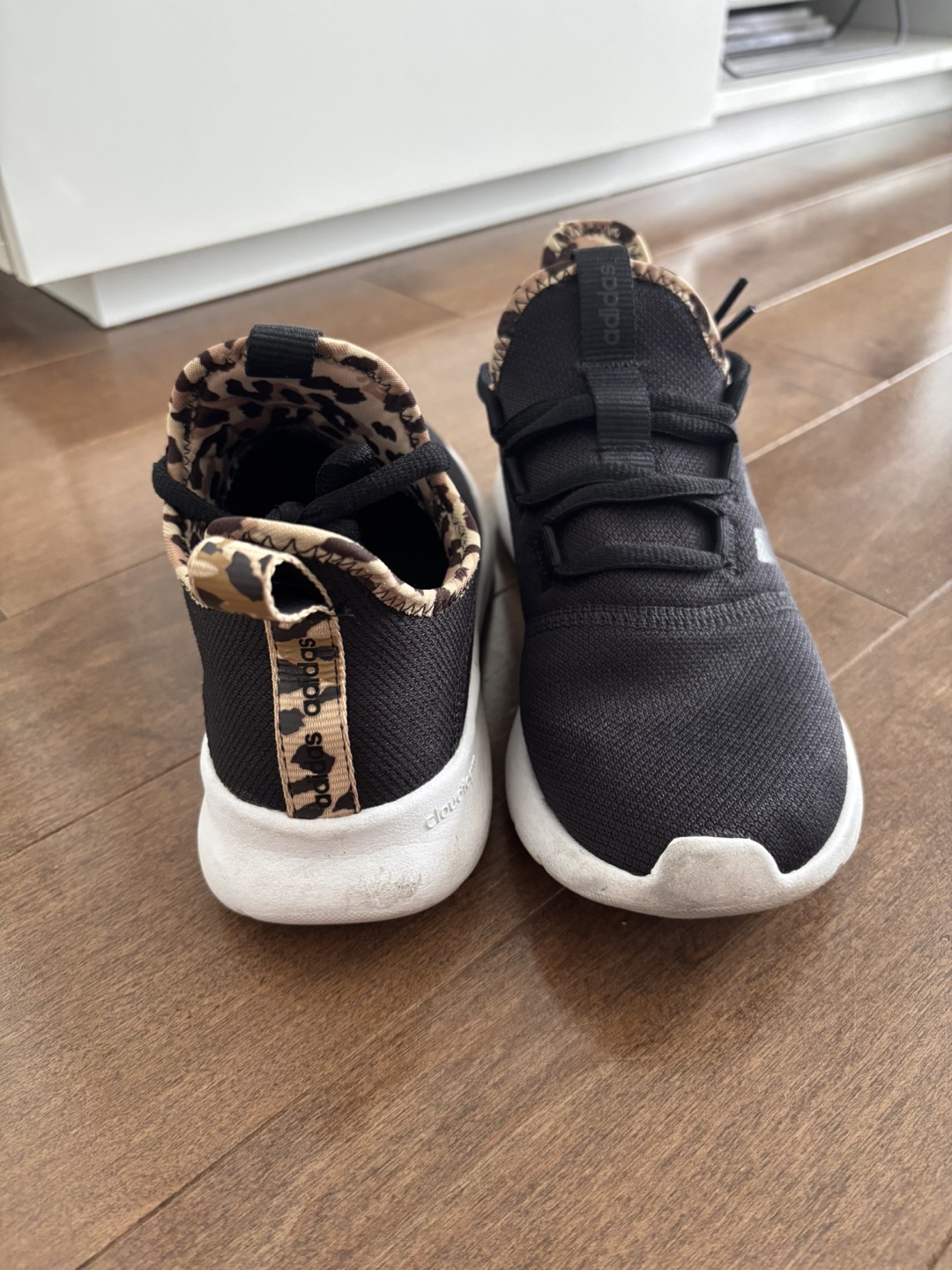 Adidas Cloudfoam Sneakers - Black & Leopard