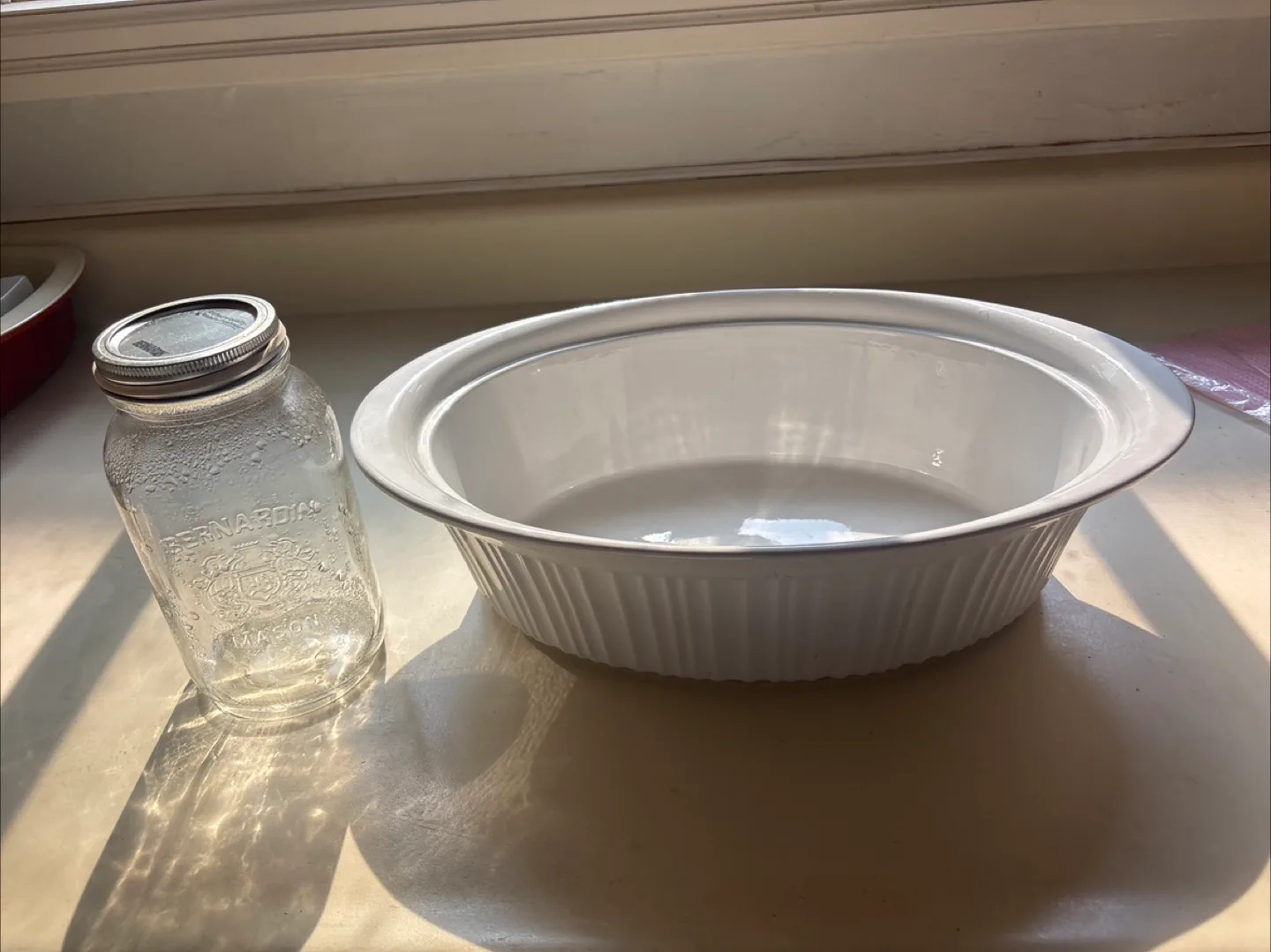 White CorningWare Oval Casserole Dish image indicator(2)