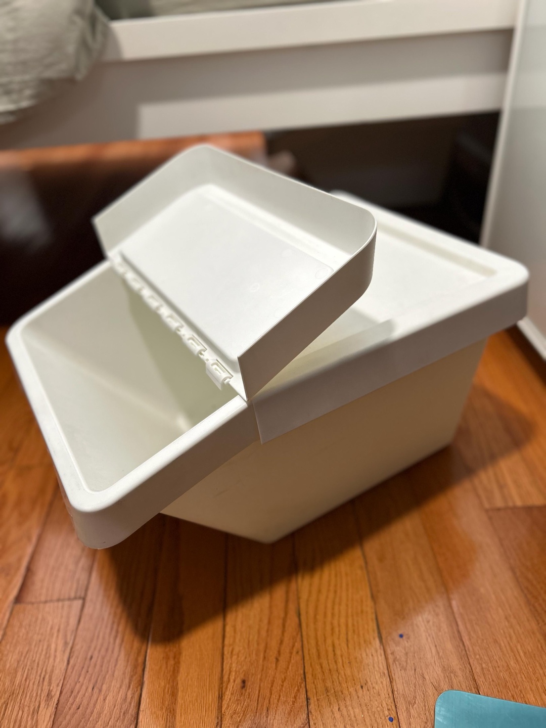 3 Ikea Trofast Storage Boxes with Lid, White - photo 2
