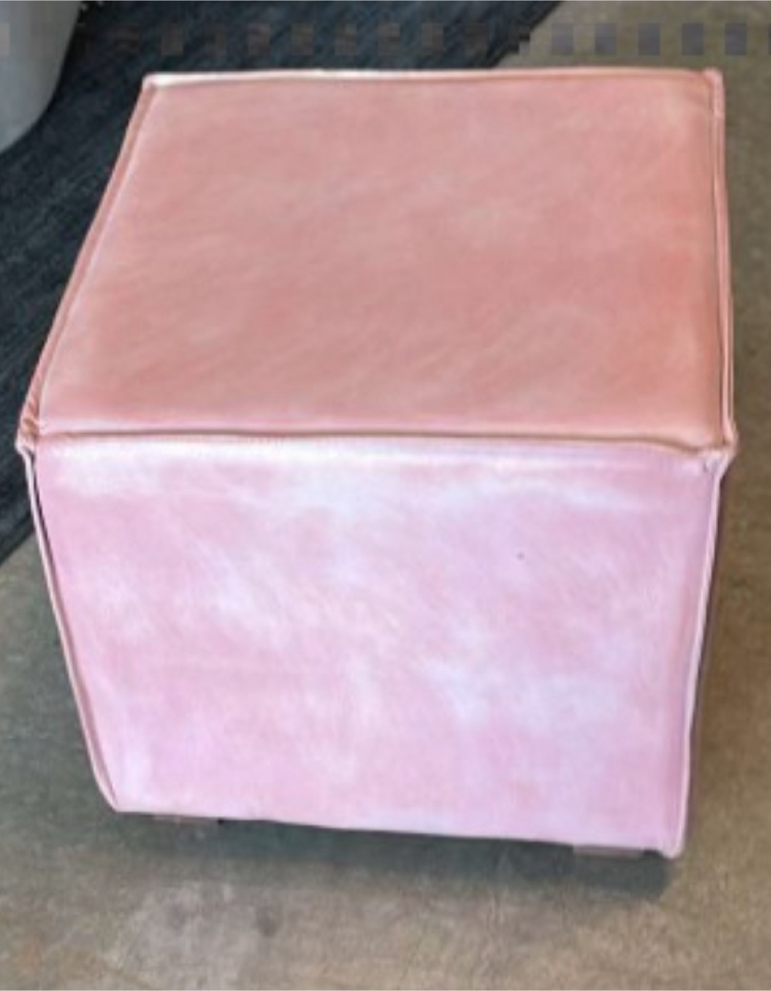 Pink Ottoman Footstool