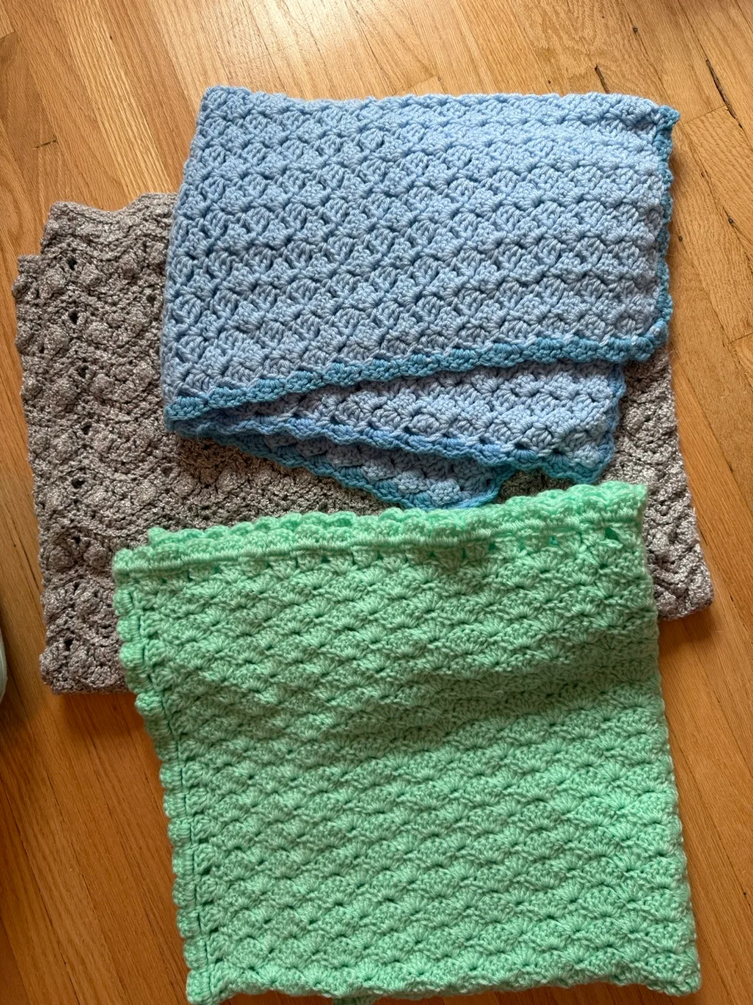 Knit baby boy blankets thumbnail