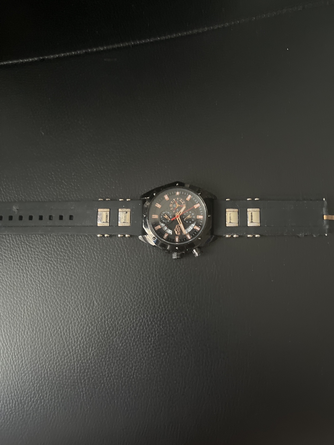 Black Chronograph Watch