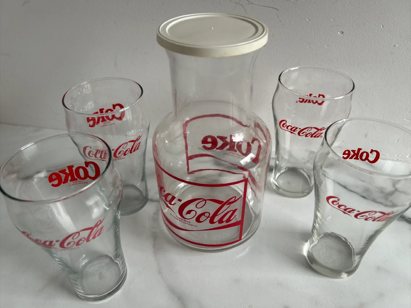 Coca-Cola Pitcher and Glasses Set thumbnail