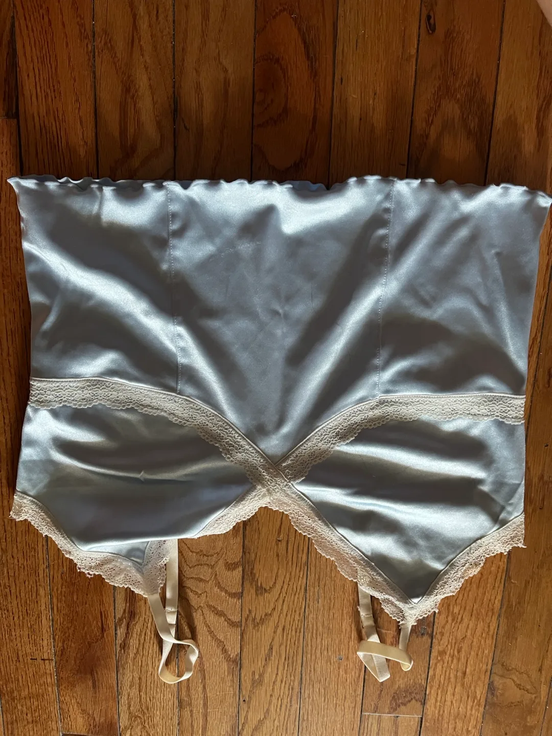 H&M Divided Blue Lace Top thumbnail