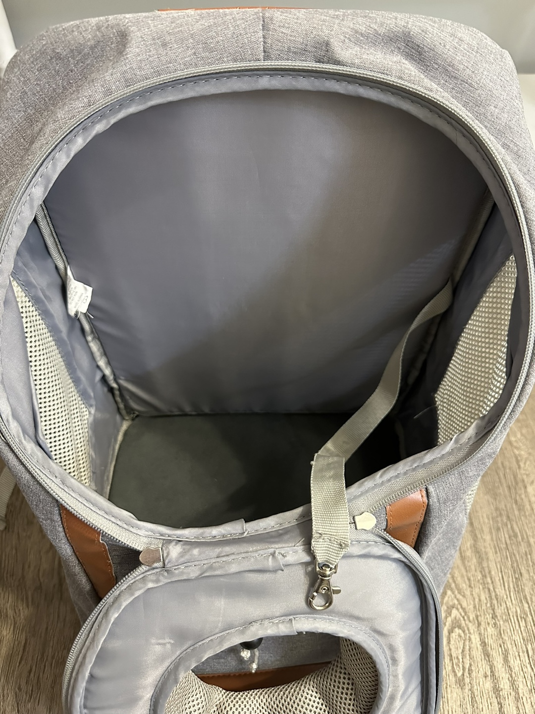 Grey Pet Carrier Backpack - photo 3