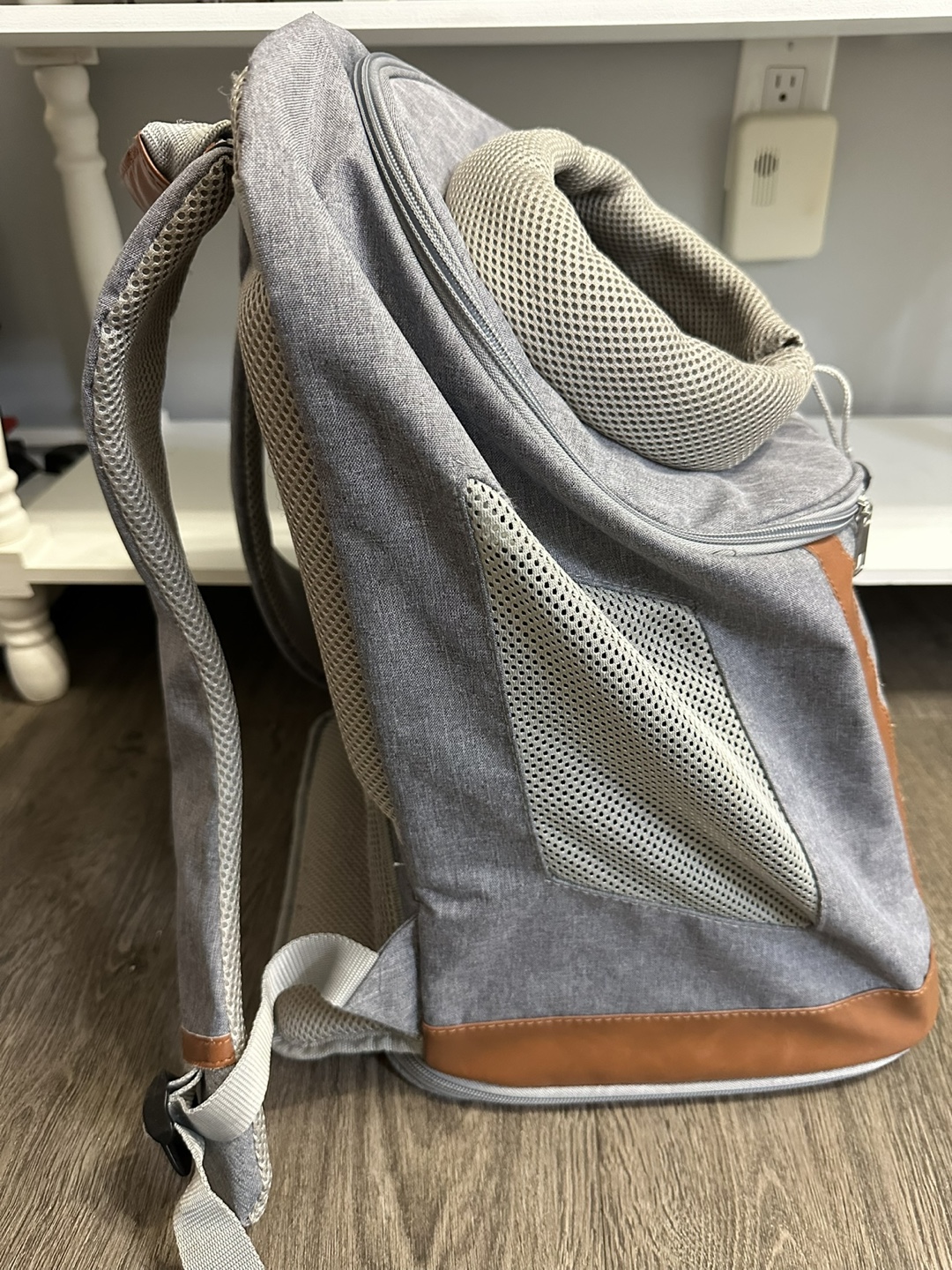 Grey Pet Carrier Backpack