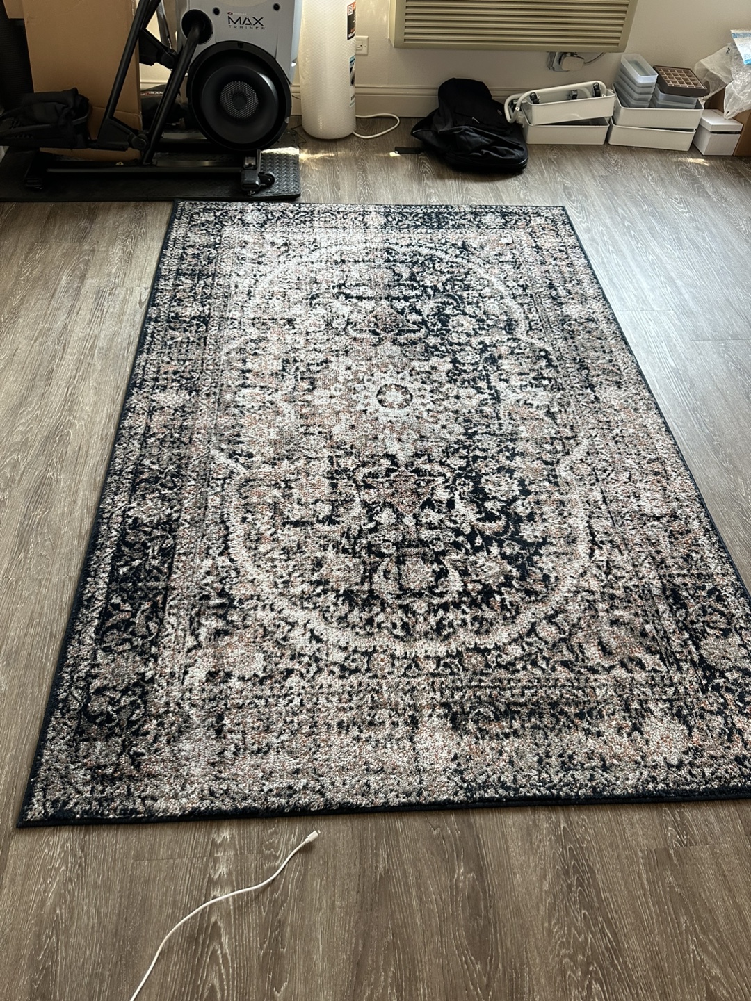 Area Rug - Black and Beige Pattern - photo 2
