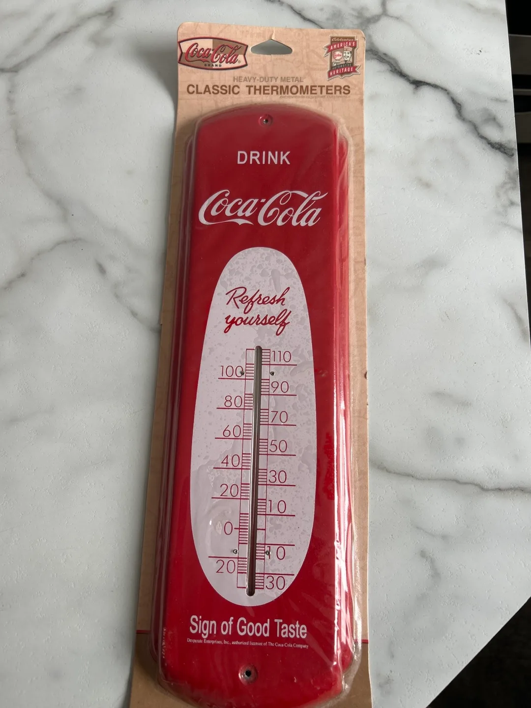 Coca-Cola Classic Thermometer - Heavy Duty Metal thumbnail
