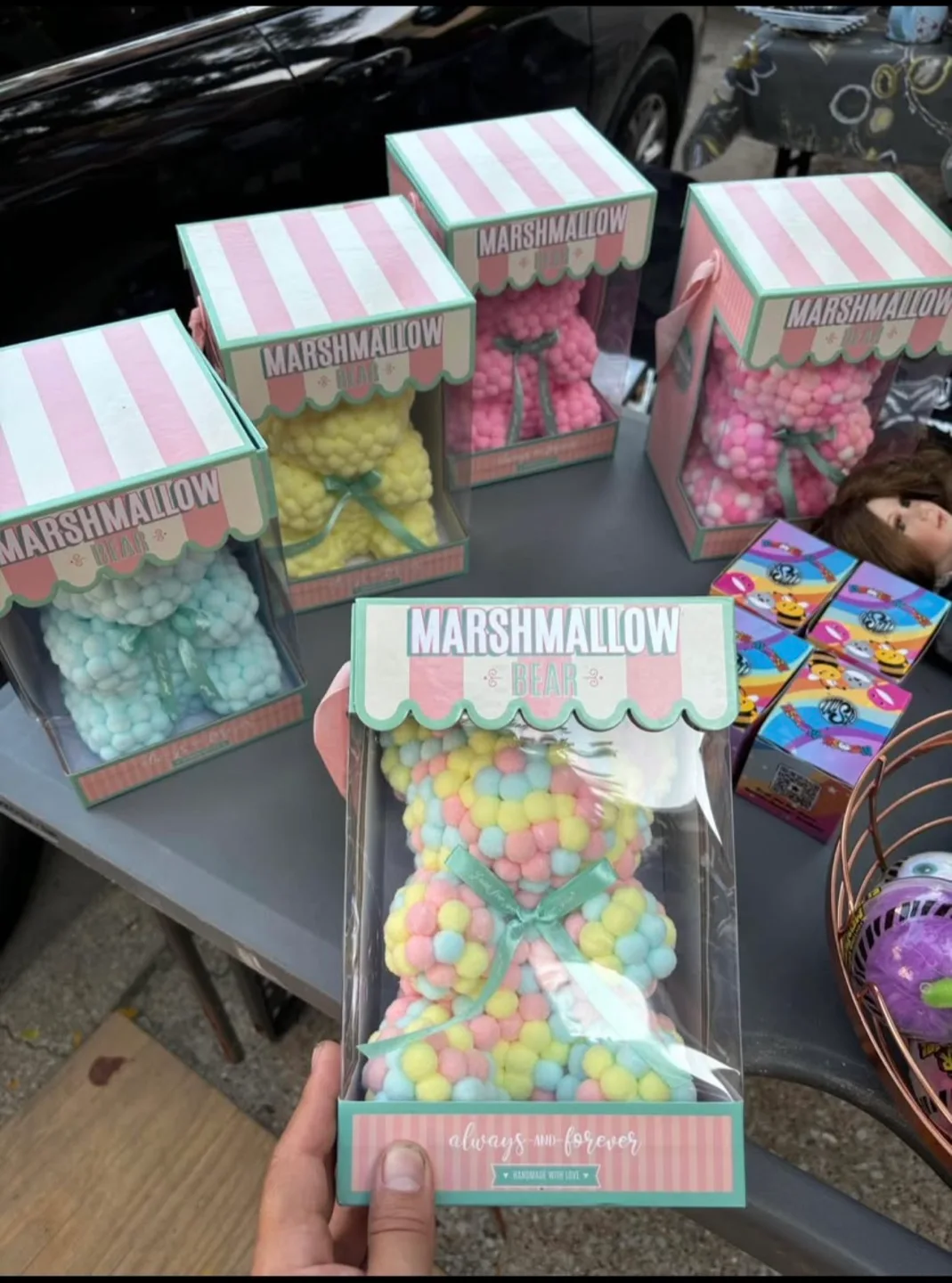 Marshmallow Bear - Handmade with Love set of 5 thumbnail