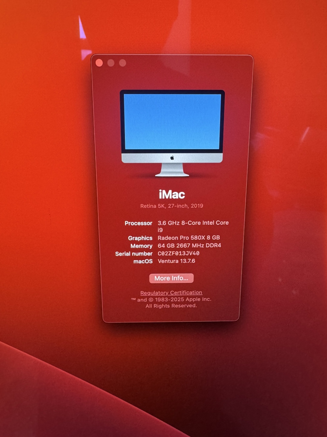 Apple iMac Retina 5K 27-inch 2019 - photo 2