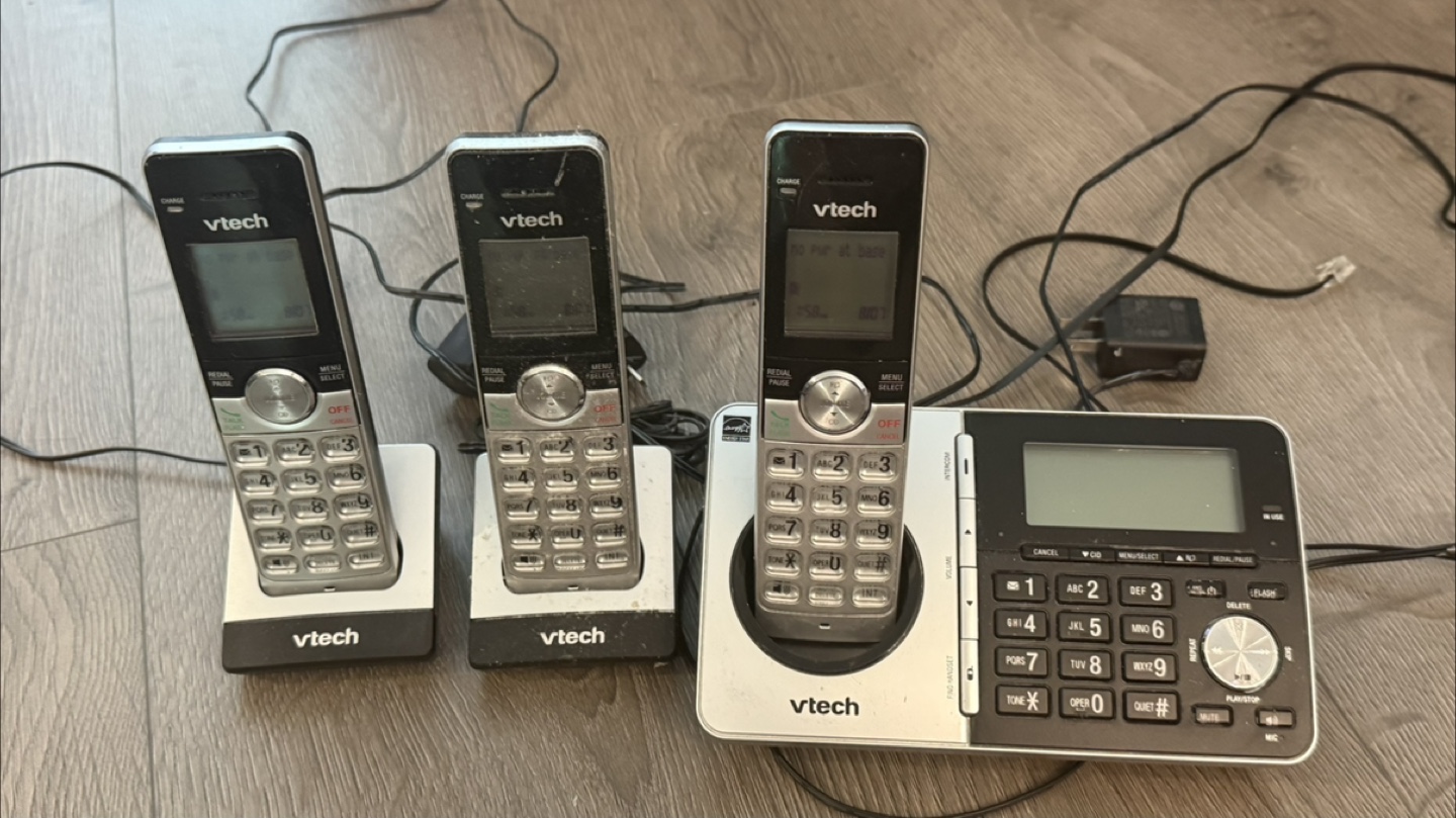 VTech Cordless Phone System with 3 Handsets