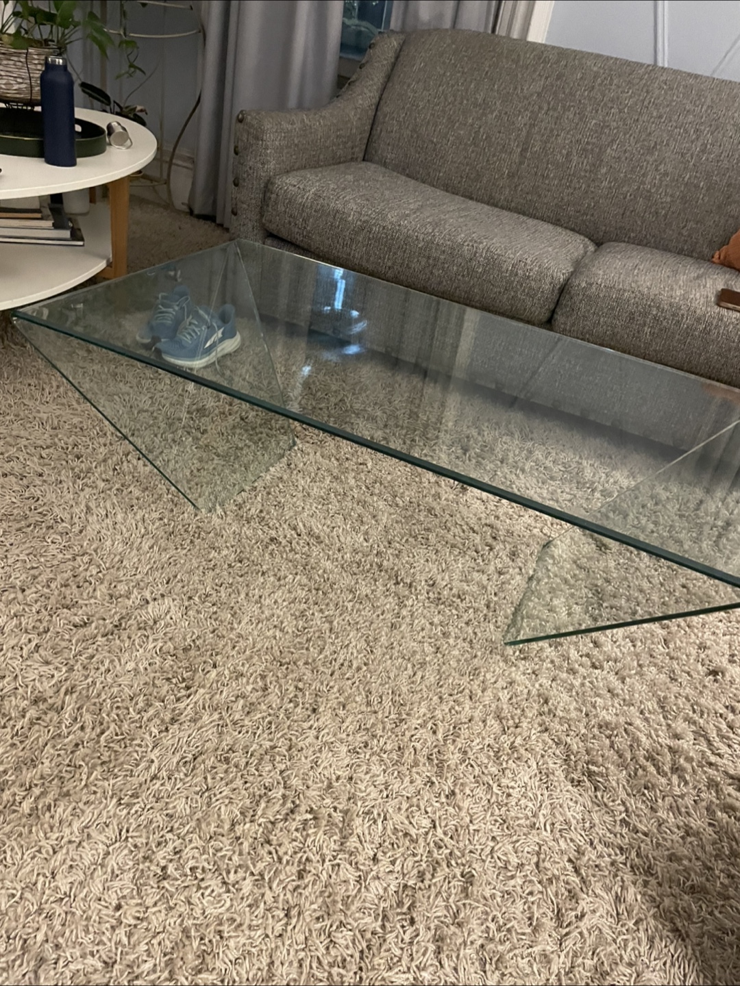 Modern glass coffee table - photo 2