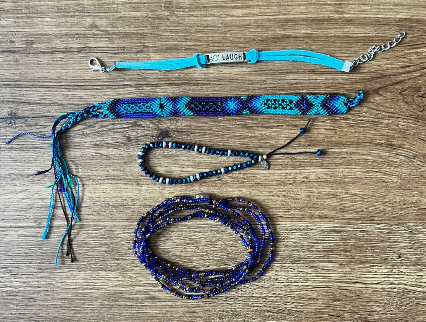 Set of 4 Blue Bracelets thumbnail