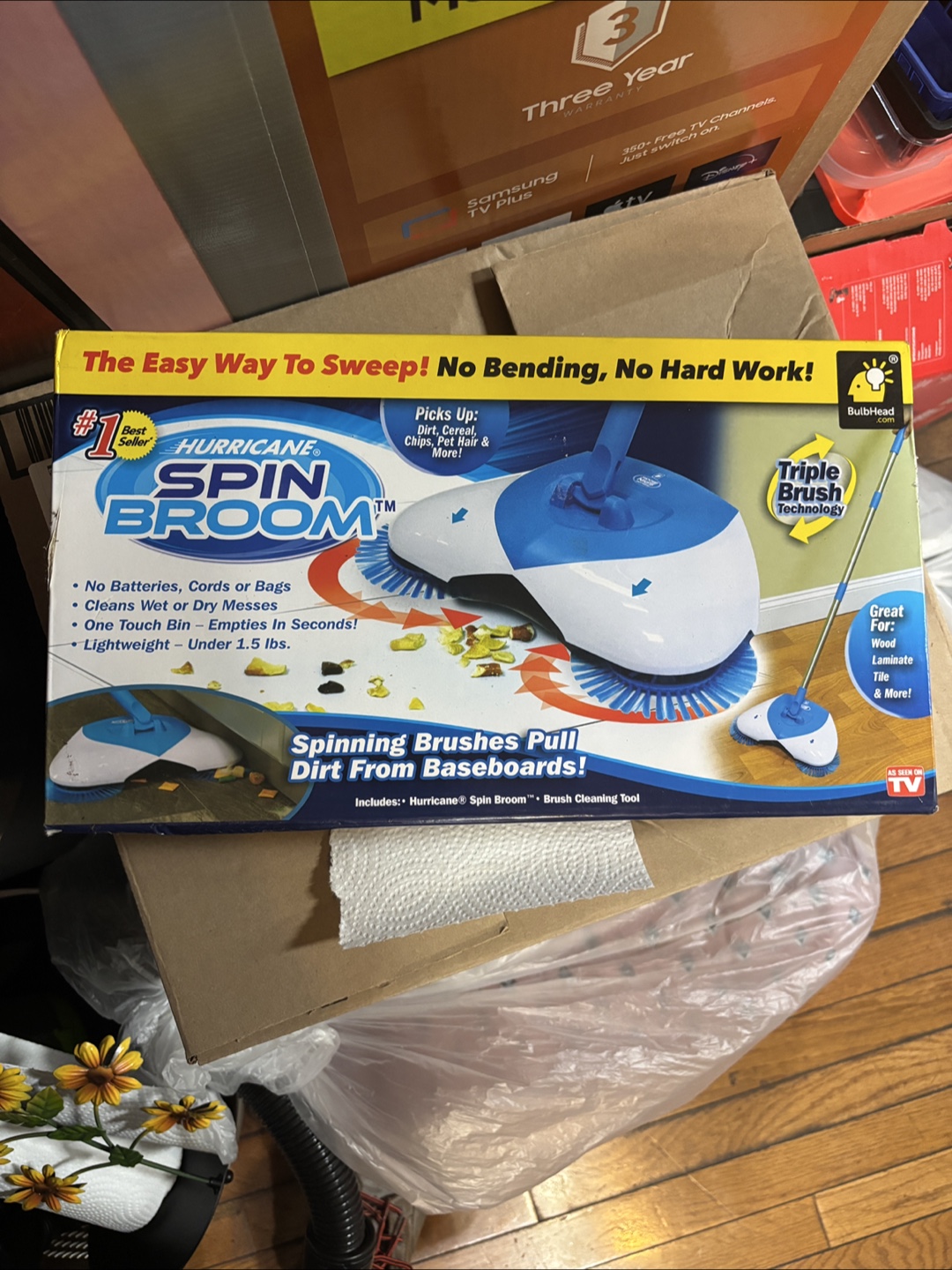 Hurricane Spin Broom - Easy Sweeping!