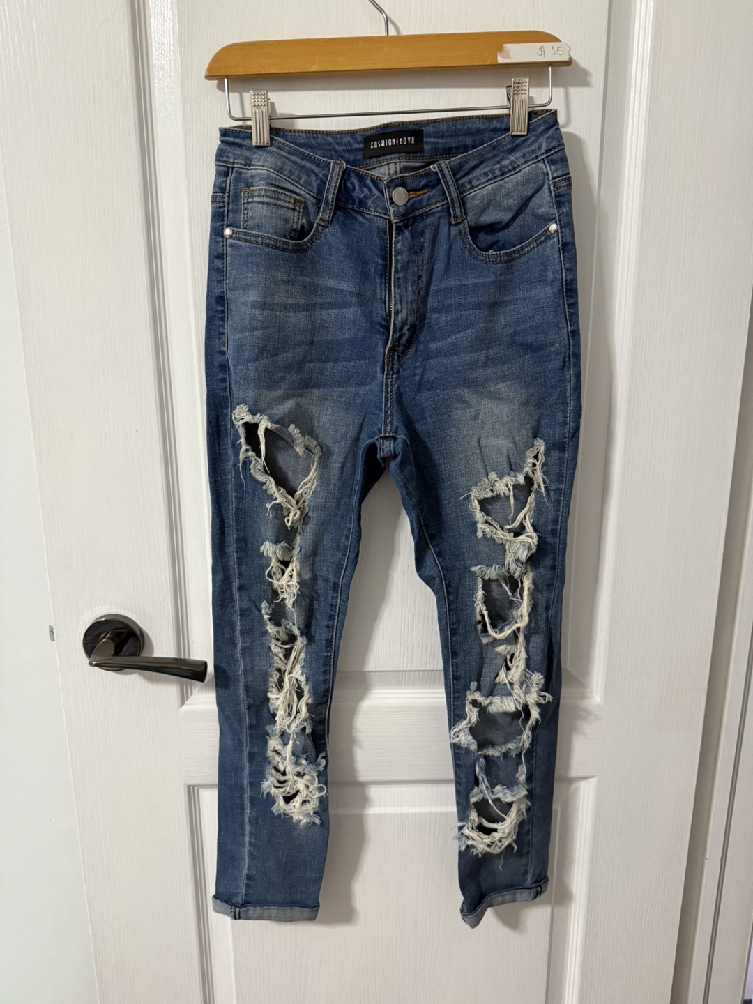 Distressed Denim Jeans