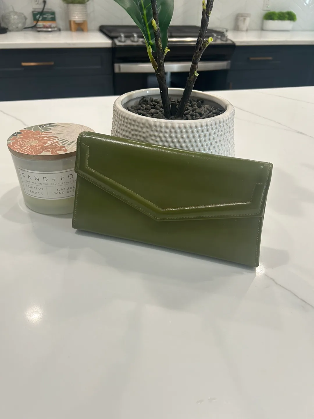 Vintage Green Clutch 1950s from Germany thumbnail