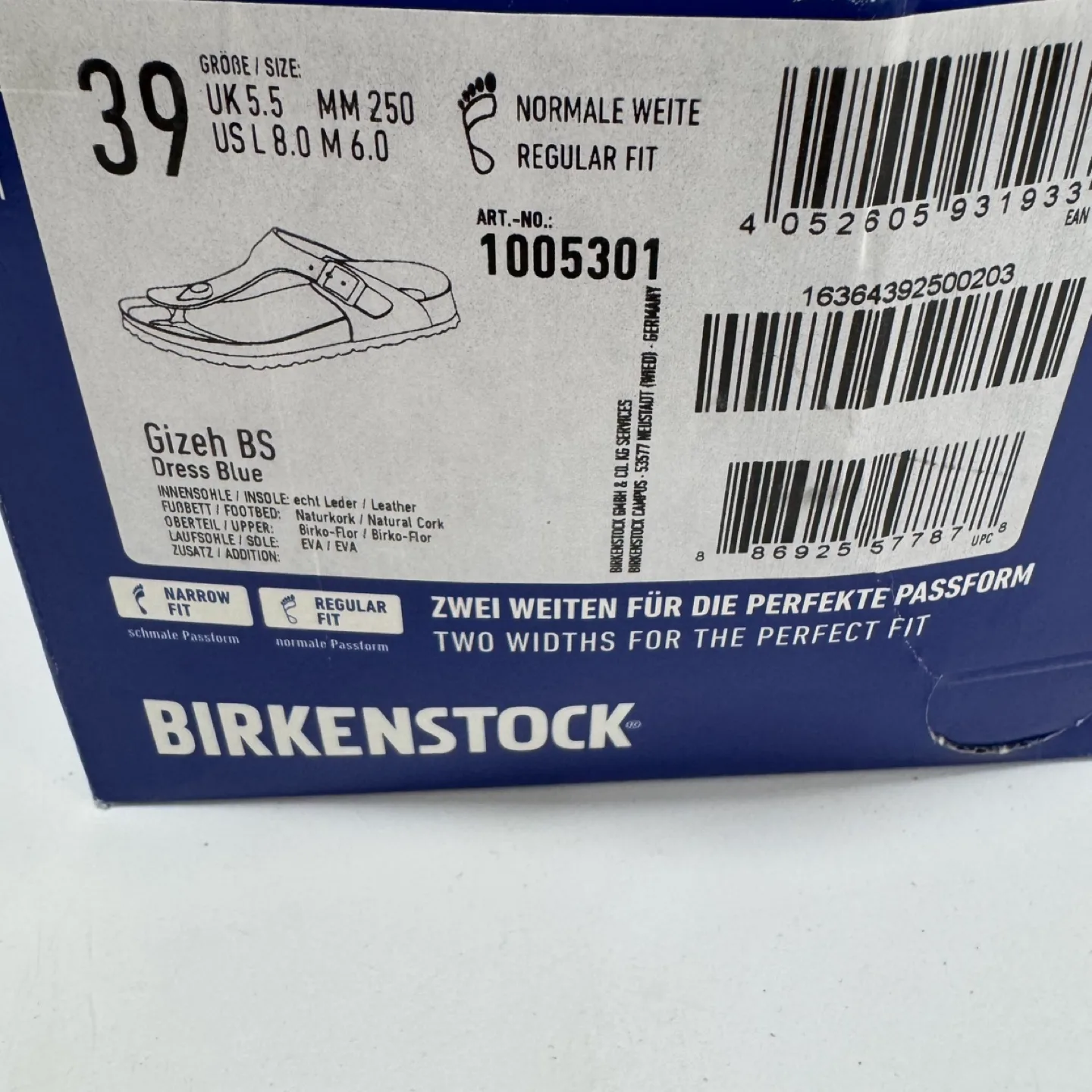 NEW Birkenstock Gizeh Sandals – Size 39 (Ladies 8 / Men 6) image indicator(4)