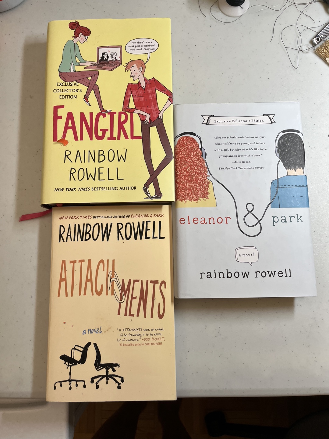 Rainbow Rowell: Fangirl, Attachments, Eleanor & Park