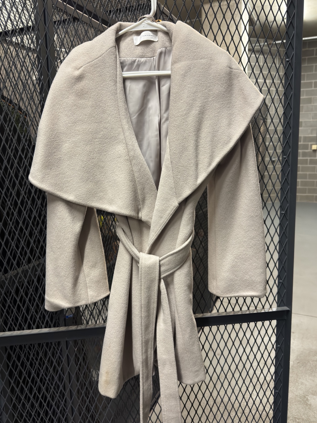 Elie Tahari Wool Blend Wrap Coat