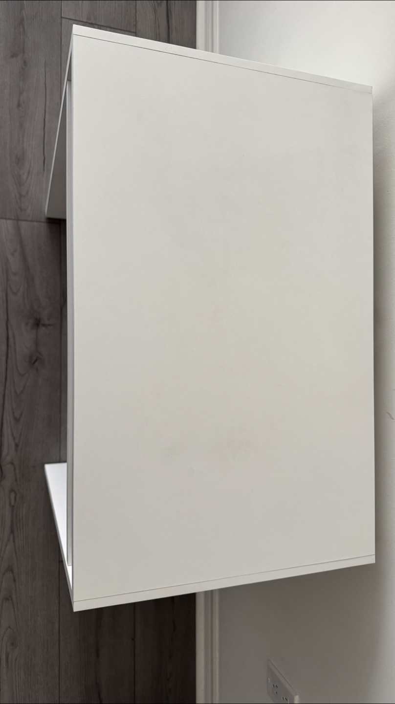 IKEA White Desk with Shelf - photo 2