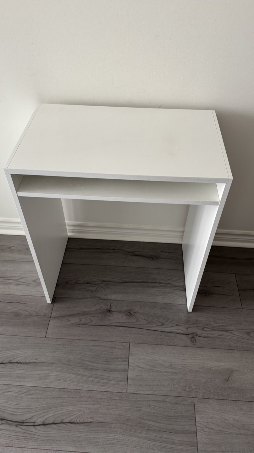 IKEA White Desk with Shelf