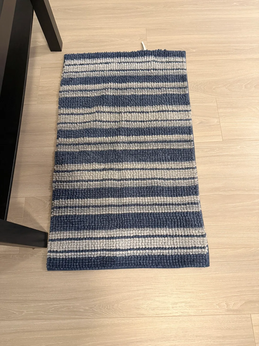 Striped Blue & Grey Rug thumbnail