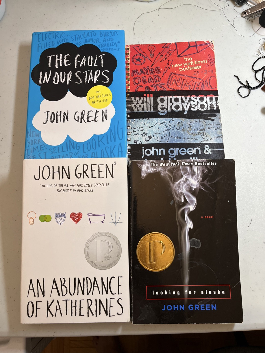 John Green Books - Fault in Our Stars, Looking for Alaska
