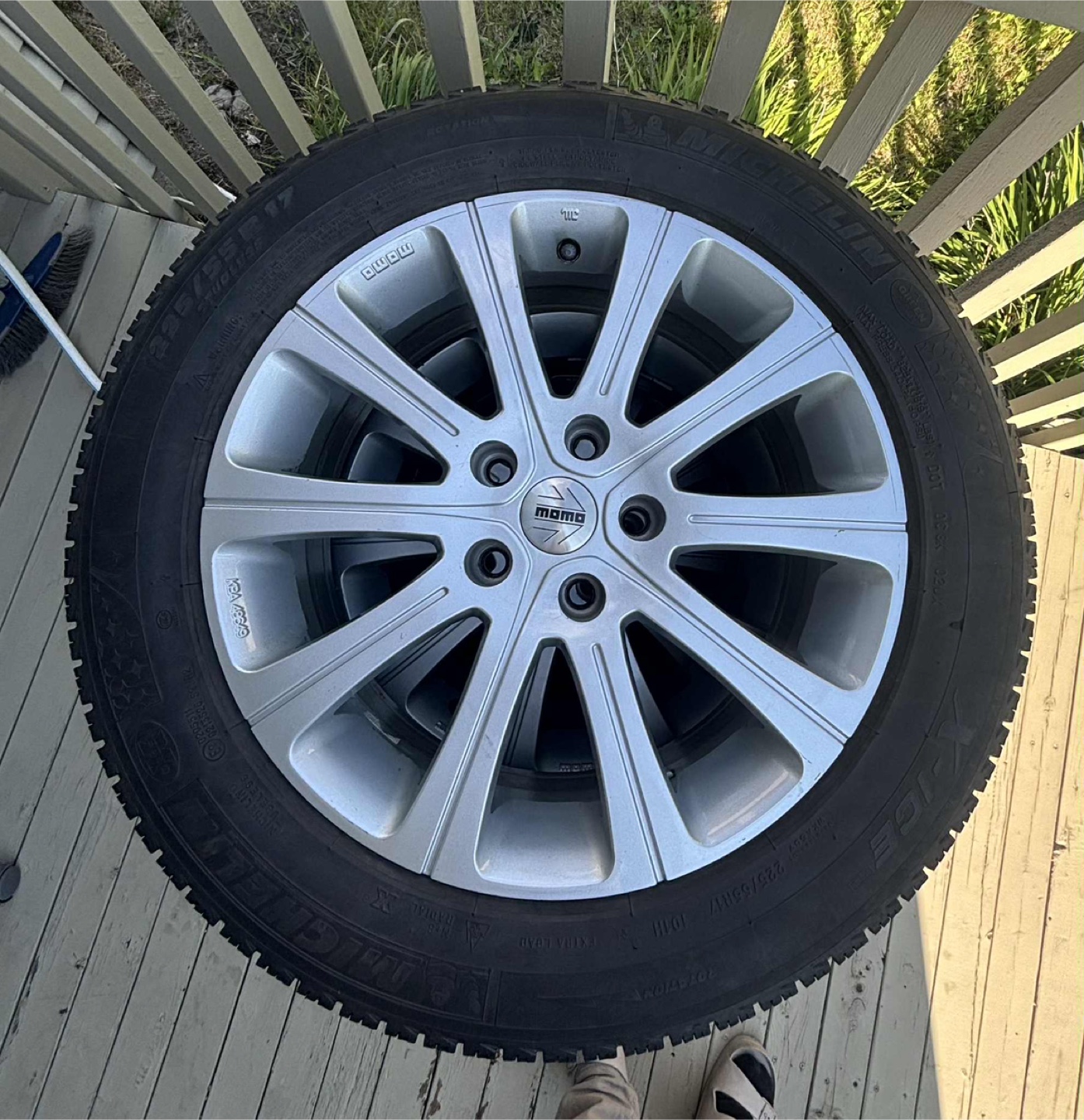 Set of Alloy Wheels with Michelin X-Ice Winter Tires 225/55R17 - photo 2