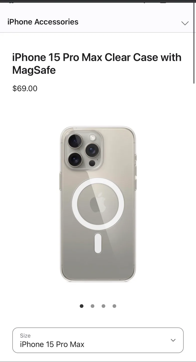 iPhone 15 Pro Max Clear Case with MagSafe image indicator(2)