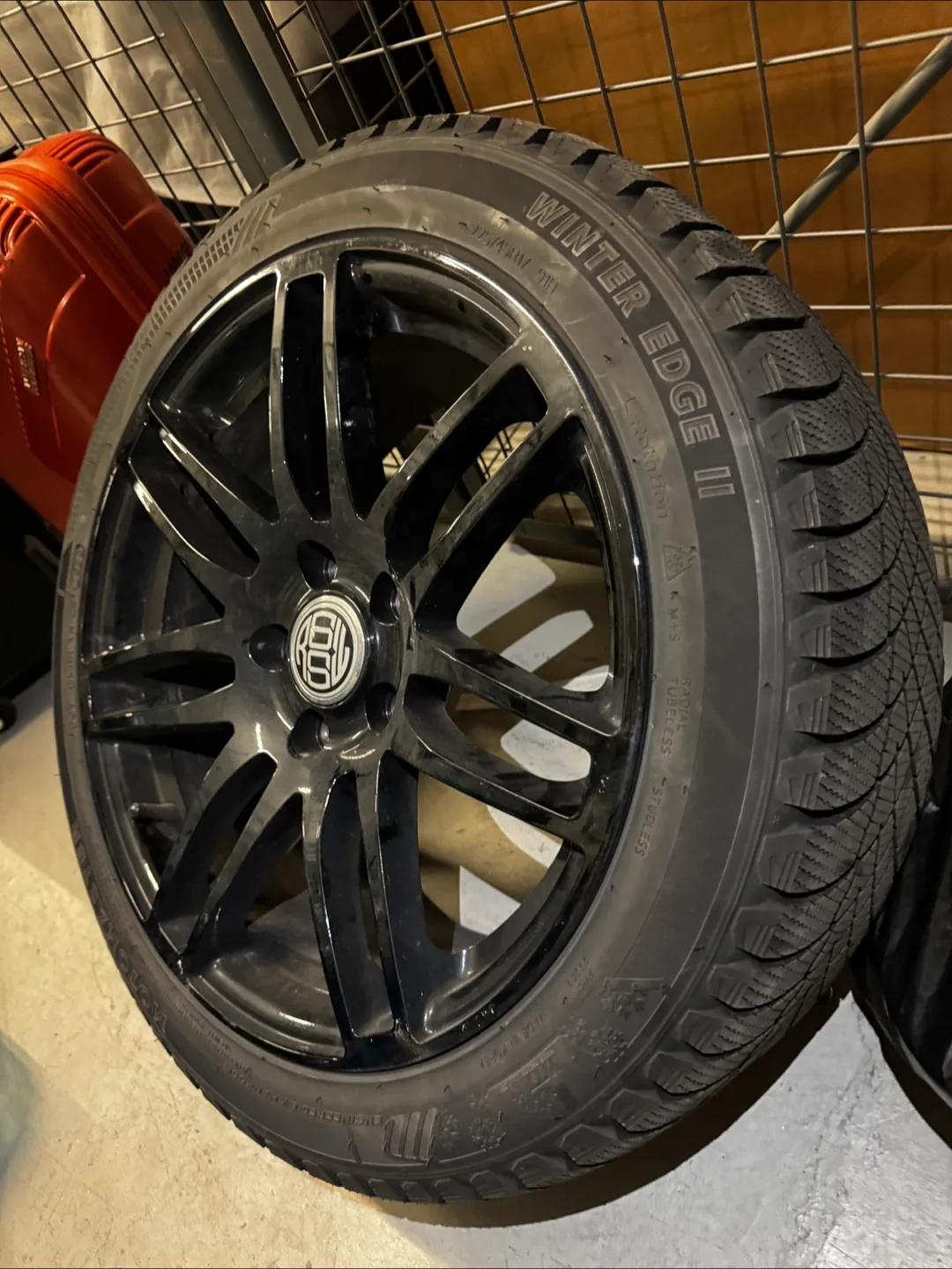 Motomaster Winter Edge II Tires on Black Rims - Set of 4 thumbnail