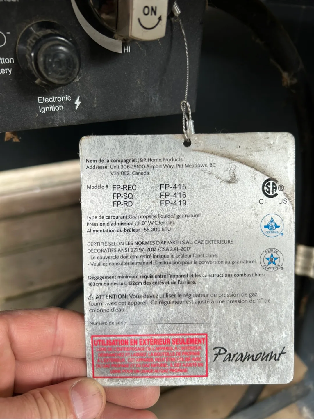 Paramount Convertible Fire Table image indicator(5)