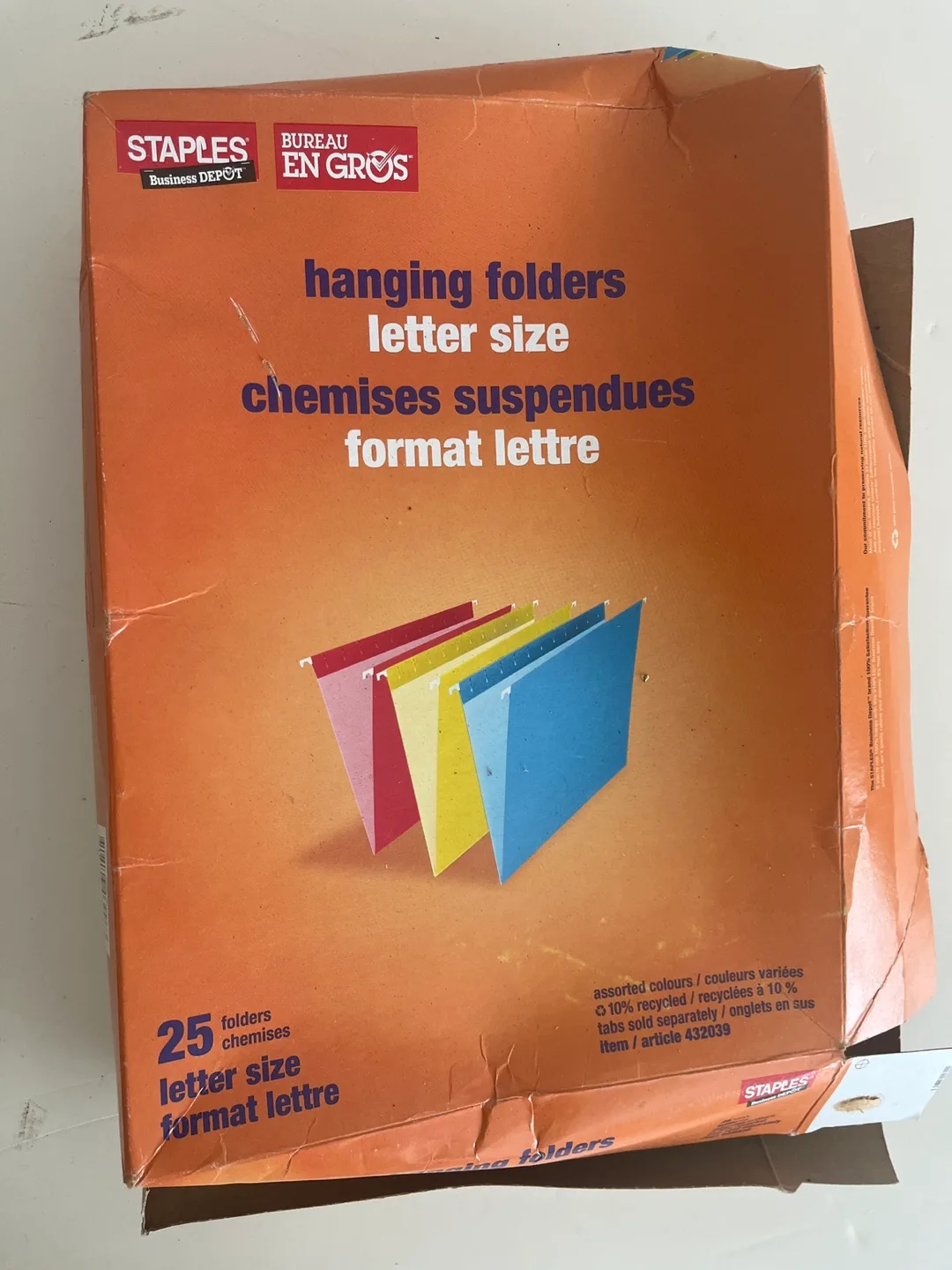 Staples Hanging Folders - Letter Size thumbnail