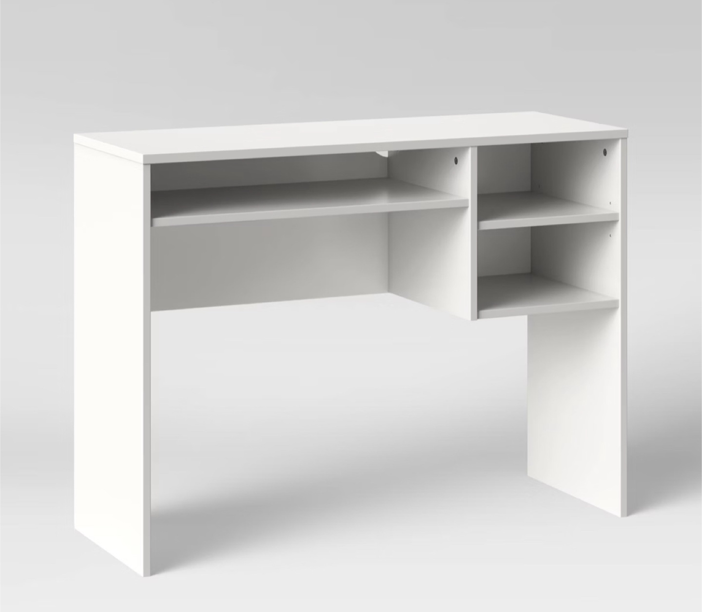 White Desk with Shelves