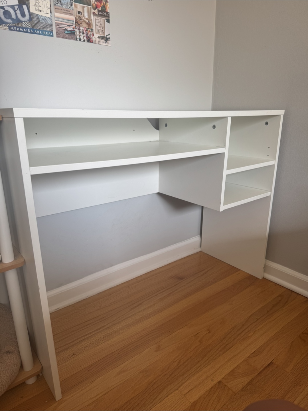 White Desk with Shelves - photo 5