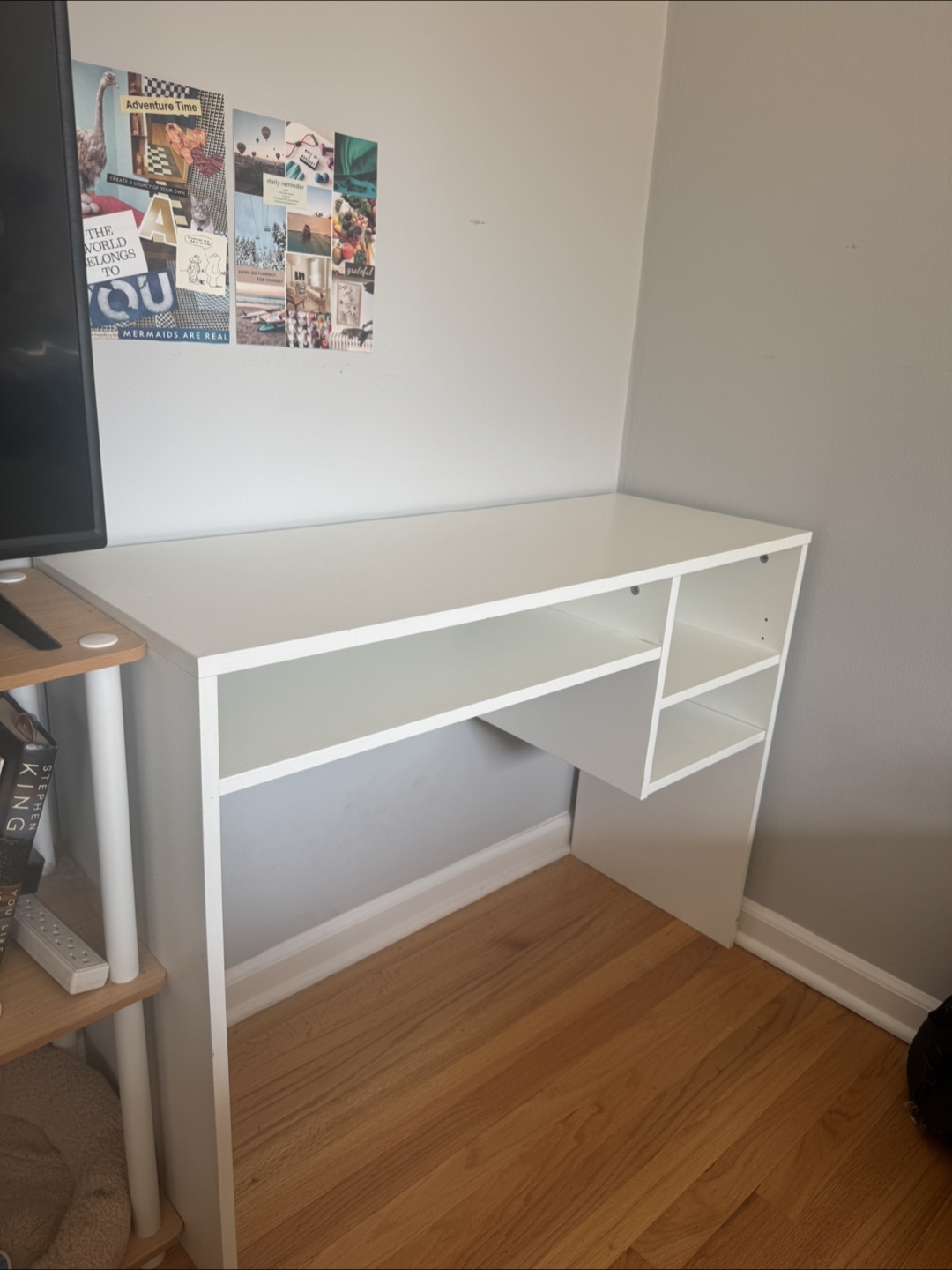 White Desk with Shelves - photo 3