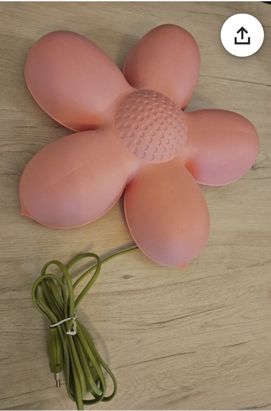 Pink Flower Wall Light