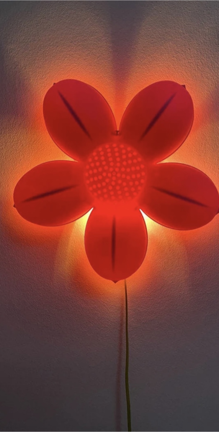 Pink Flower Wall Light - photo 2