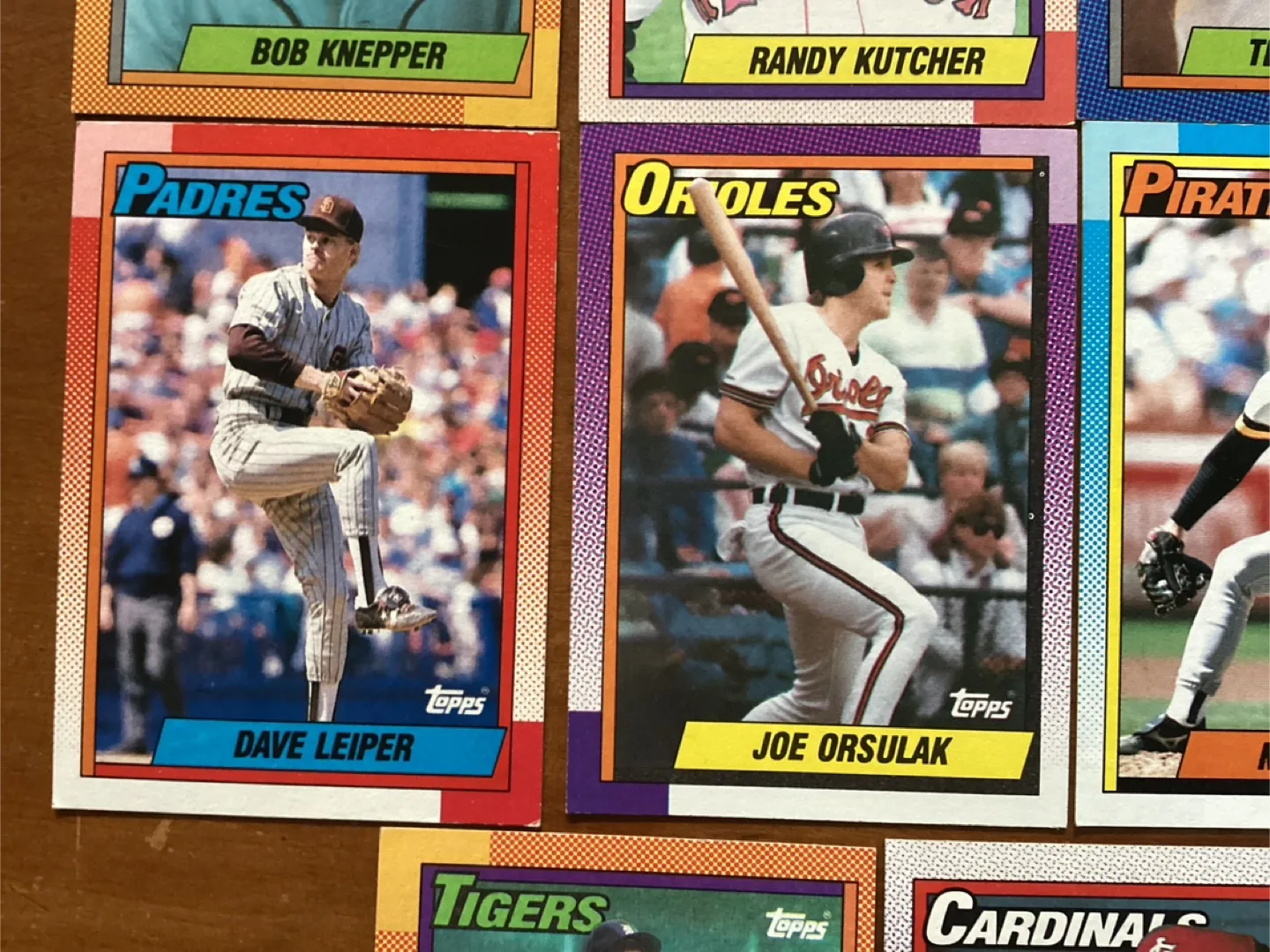 11. 1990 TOPPS MLB Trading Cards ! image indicator(4)