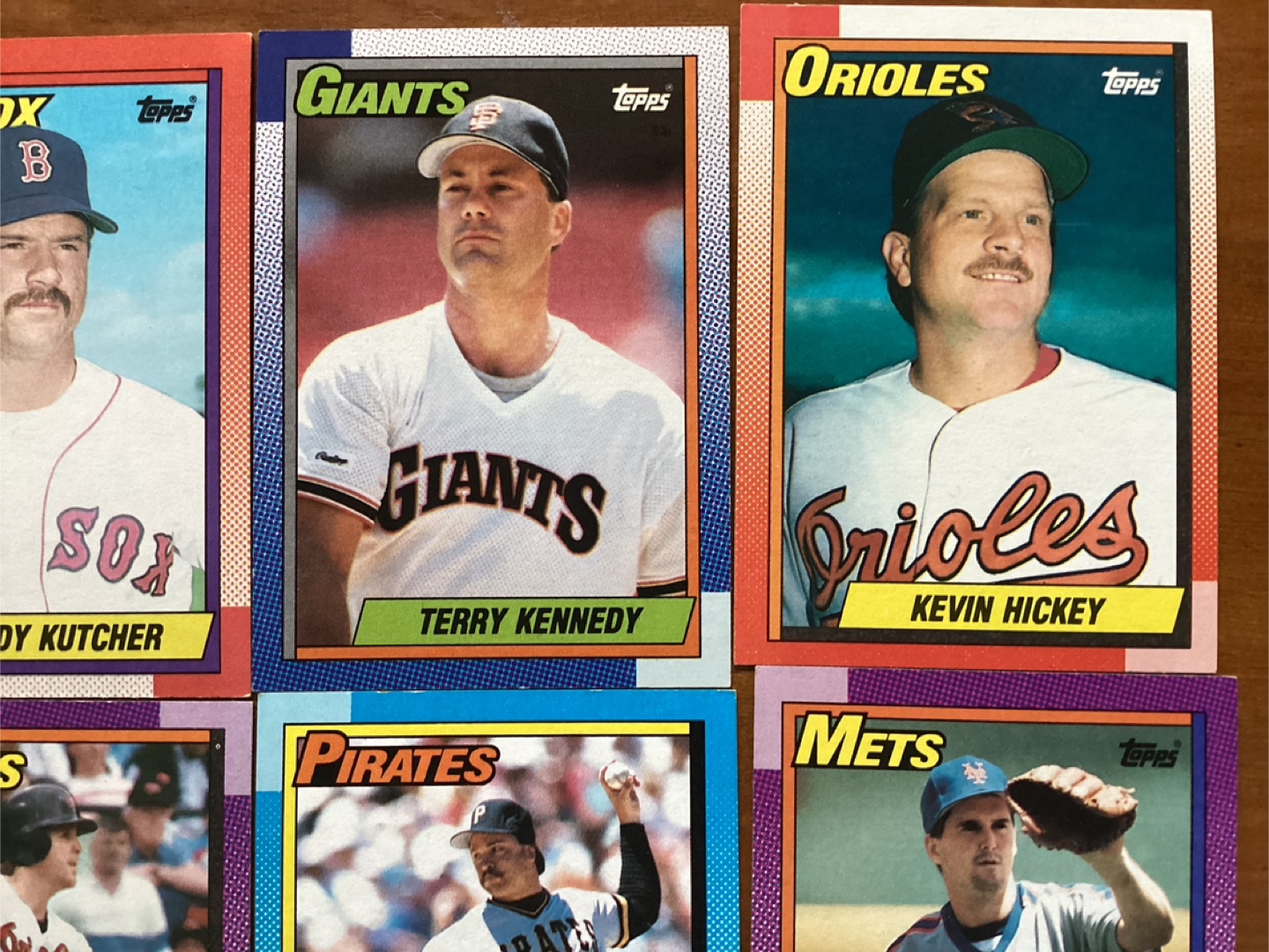 11. 1990 TOPPS MLB Trading Cards ! - photo 3