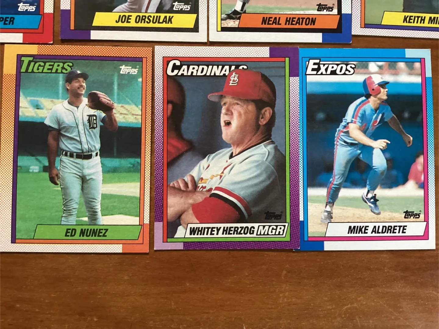 11. 1990 TOPPS MLB Trading Cards ! image indicator(6)