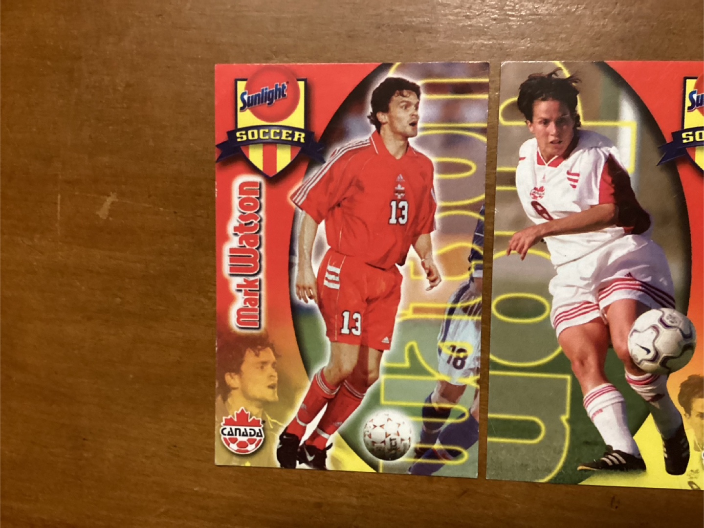 4 Rare 2001 SUNLIGHT SOAP CANADA SOCCER Cards ! - photo 2