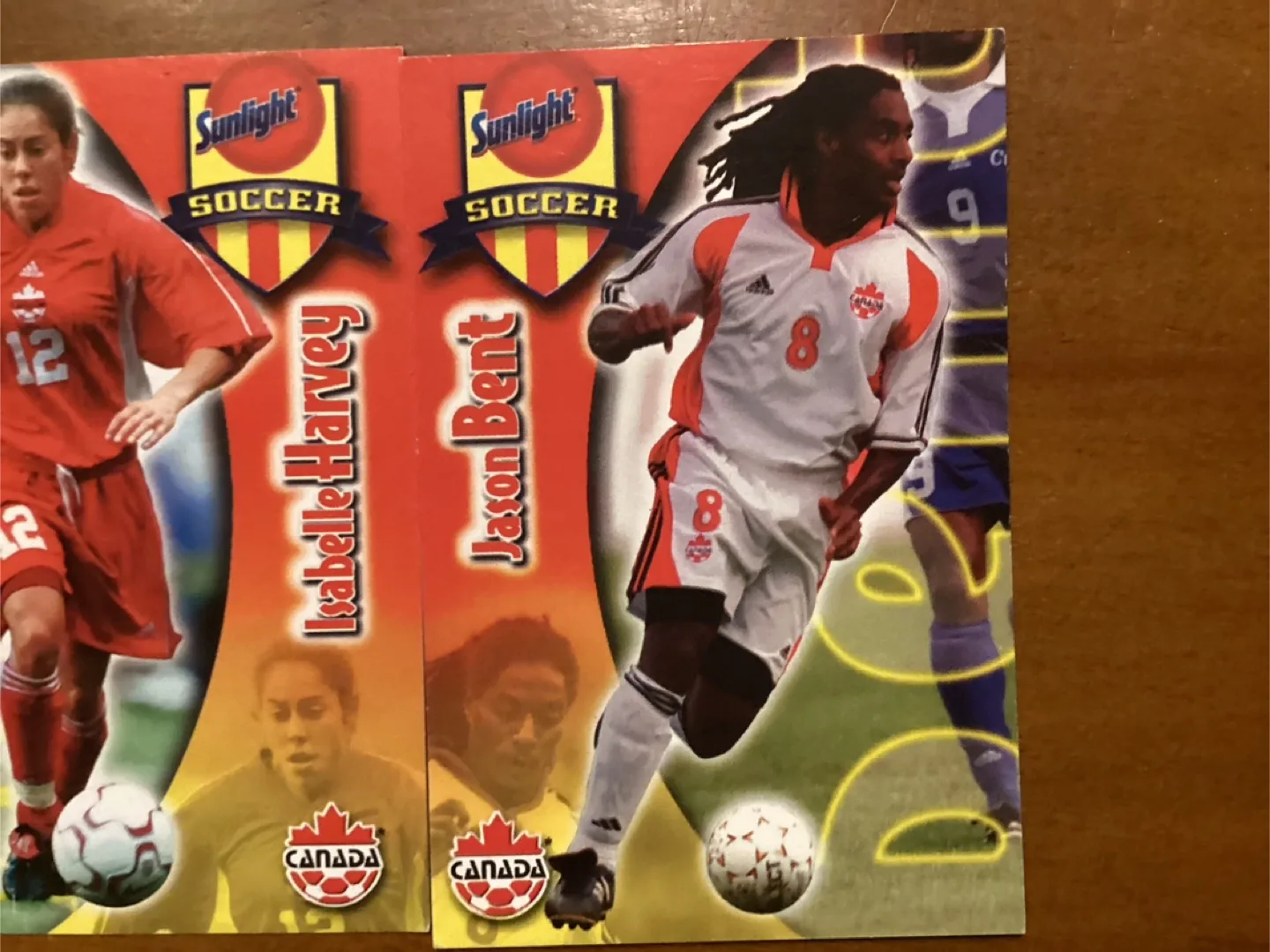 4 Rare 2001 SUNLIGHT SOAP CANADA SOCCER Cards ! image indicator(5)