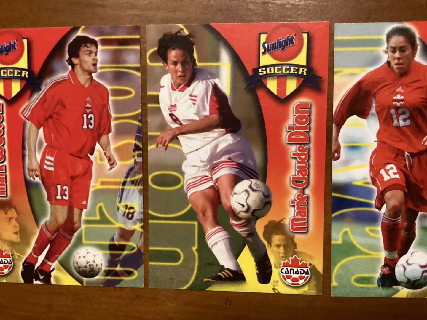 4 Rare 2001 SUNLIGHT SOAP CANADA SOCCER Cards ! - photo 3