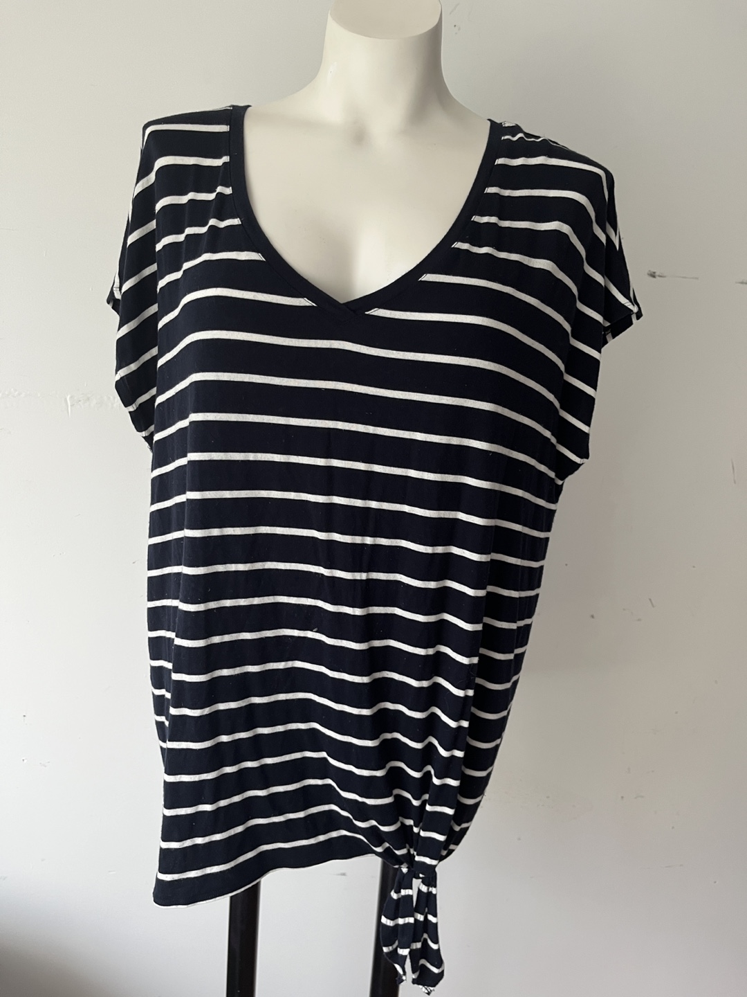 Reitmans Relaxed Striped Tee - XL